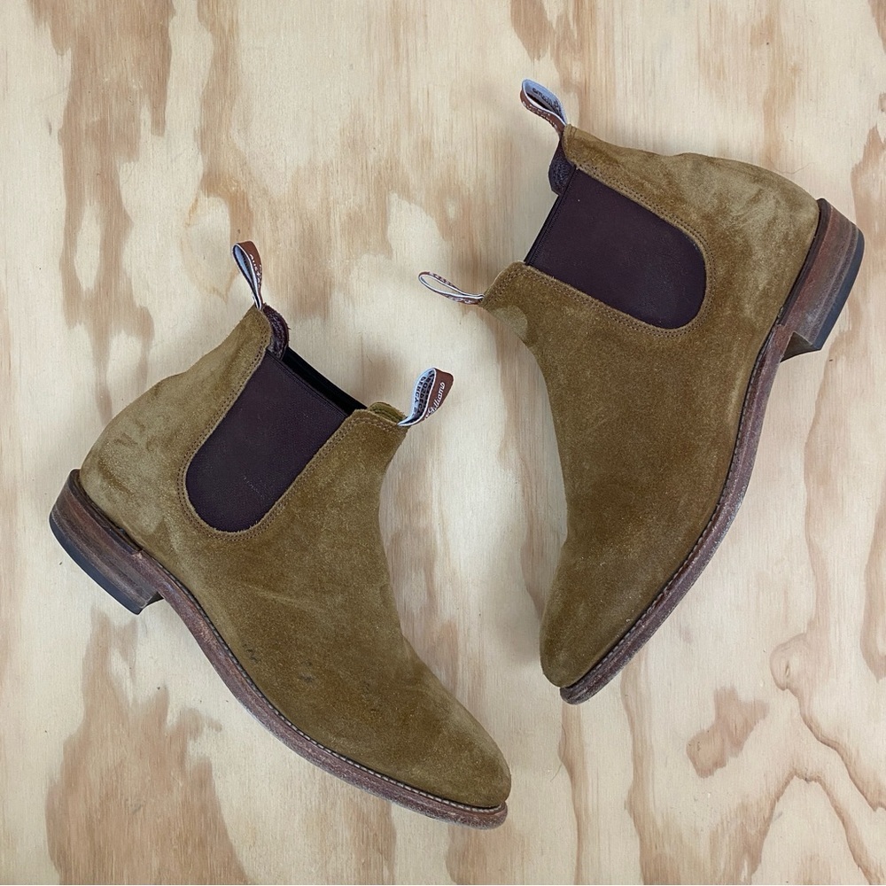 R.M. Williams Women's Brown/Tan Suede Chelsea Boots - Picture 2 of 9